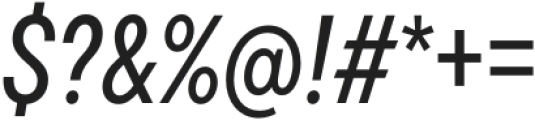 TT Commons Pro Condensed Medium Italic otf (500) Font OTHER CHARS