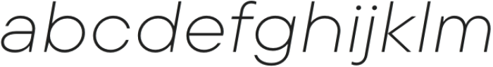 TT Commons Pro Expanded ExtraLight Italic otf (200) Font LOWERCASE