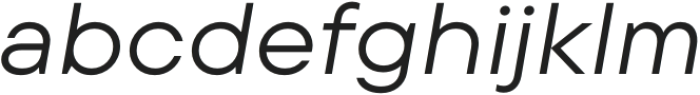 TT Commons Pro Expanded Italic otf (400) Font LOWERCASE