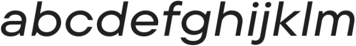 TT Commons Pro Expanded Medium Italic otf (500) Font LOWERCASE