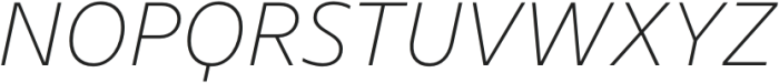 TT Fellows Thin Italic otf (100) Font UPPERCASE