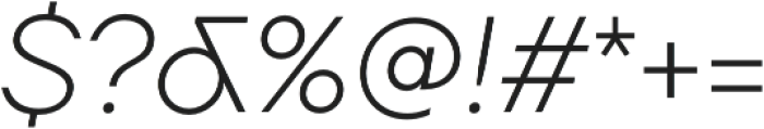 TT Firs Neue ExtraLight Italic otf (200) Font OTHER CHARS
