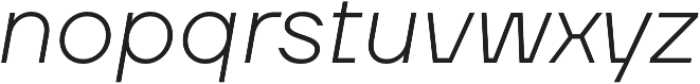 TT Firs Neue ExtraLight Italic otf (200) Font LOWERCASE