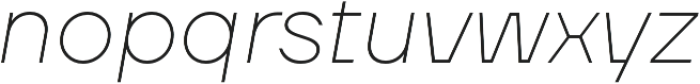 TT Firs Neue Thin Italic otf (100) Font LOWERCASE