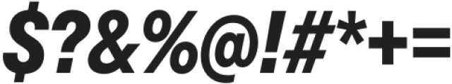 TT Fors Condensed ExtraBold Italic otf (700) Font OTHER CHARS
