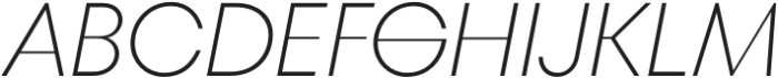 TT Fors Display ExtraLight Italic otf (200) Font UPPERCASE