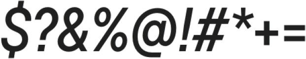 TT Hoves Pro Condensed Medium Italic otf (500) Font OTHER CHARS