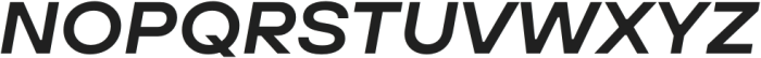 TT Hoves Pro Expanded DemiBold Italic otf (600) Font UPPERCASE