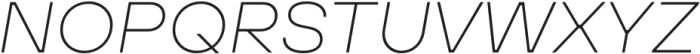 TT Hoves Pro Expanded Thin Italic otf (100) Font UPPERCASE