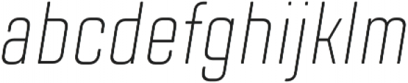 TT Lakes Compressed ExtraLight Italic otf (200) Font LOWERCASE