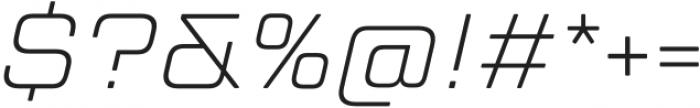 TT Lakes Neue Extended ExtraLight Italic otf (200) Font OTHER CHARS