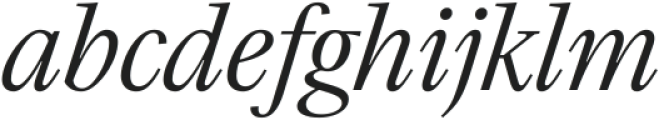 TT Livret Italic Variable ttf (400) Font LOWERCASE