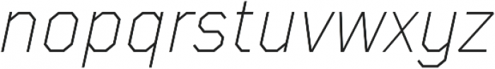 TT Mussels ExtraLight Italic otf (200) Font LOWERCASE