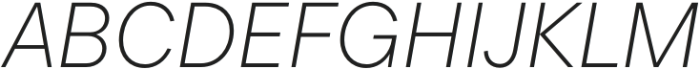 TT Neoris ExtraLight Italic otf (200) Font