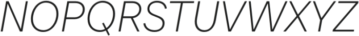TT Neoris ExtraLight Italic otf (200) Font UPPERCASE