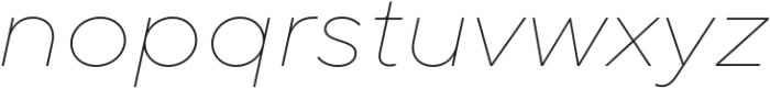 TT Norms Pro Expanded Thin Italic otf (100) Font LOWERCASE