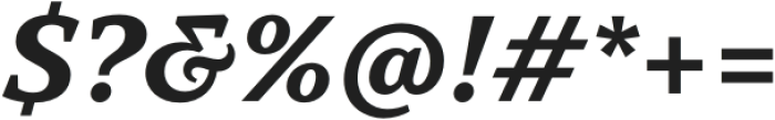 TT Norms Pro Serif Bold Italic otf (700) Font OTHER CHARS