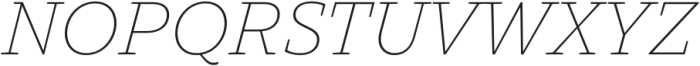 TT Norms Pro Serif ExtraLight Italic otf (200) Font UPPERCASE