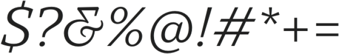 TT Norms Pro Serif Italic otf (400) Font OTHER CHARS