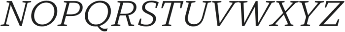 TT Norms Pro Serif Italic otf (400) Font UPPERCASE