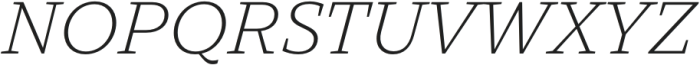 TT Norms Pro Serif Light Italic otf (300) Font UPPERCASE