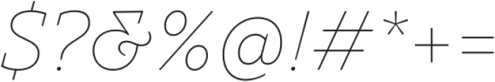 TT Norms Pro Serif Thin Italic otf (100) Font OTHER CHARS