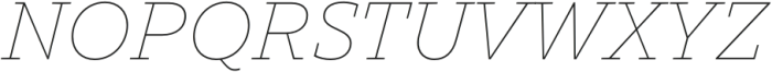 TT Norms Pro Serif Thin Italic otf (100) Font UPPERCASE