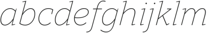 TT Norms Pro Serif Thin Italic otf (100) Font LOWERCASE