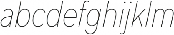 TT Norms Std Condensed Thin Italic otf (100) Font LOWERCASE