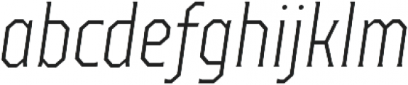 TT Octas Light Italic otf (300) Font LOWERCASE