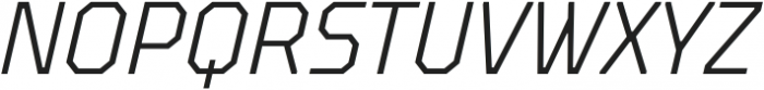TT Octosquares Condensed ExtraLight Italic otf (200) Font UPPERCASE