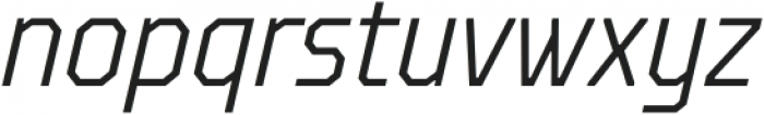 TT Octosquares Condensed ExtraLight Italic otf (200) Font LOWERCASE