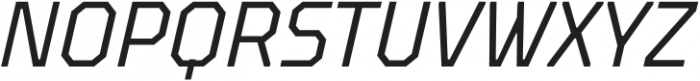 TT Octosquares Condensed Light Italic otf (300) Font UPPERCASE
