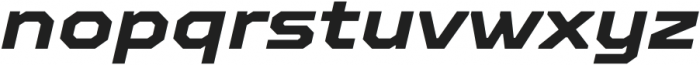 TT Octosquares Expanded Bold Italic otf (700) Font LOWERCASE