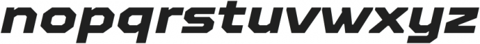 TT Octosquares Expanded ExtraBold Italic otf (700) Font LOWERCASE