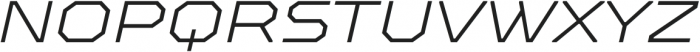 TT Octosquares Expanded ExtraLight Italic otf (200) Font UPPERCASE