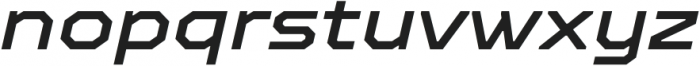 TT Octosquares Expanded Medium Italic otf (500) Font LOWERCASE