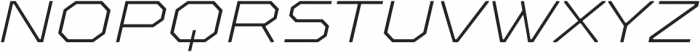 TT Octosquares Expanded Thin Italic otf (100) Font UPPERCASE