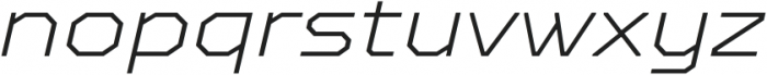 TT Octosquares Expanded Thin Italic otf (100) Font LOWERCASE
