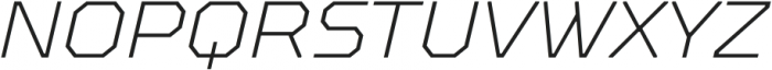 TT Octosquares Thin Italic otf (100) Font UPPERCASE