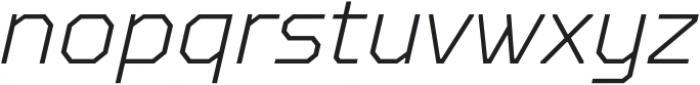 TT Octosquares Thin Italic otf (100) Font LOWERCASE