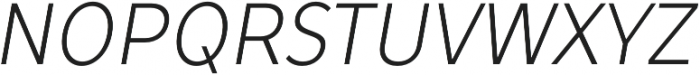 TT Prosto Sans Condensed Light Italic otf (300) Font UPPERCASE