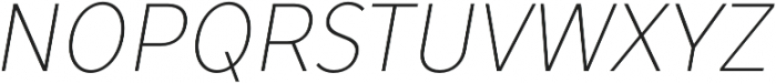 TT Prosto Sans Condensed Thin Italic otf (100) Font UPPERCASE