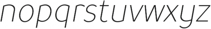 TT Prosto Sans Condensed Thin Italic otf (100) Font LOWERCASE