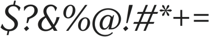 TT Quaris Italic otf (400) Font OTHER CHARS