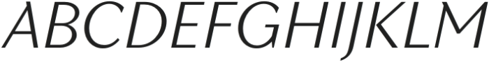 TT Quaris Light Italic otf (300) Font