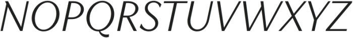 TT Quaris Light Italic otf (300) Font UPPERCASE