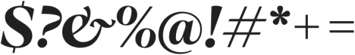 TT Ramillas ExtraBold Italic otf (700) Font OTHER CHARS
