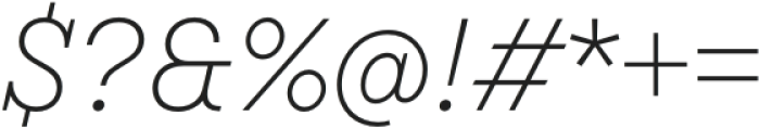 TT Rationalist ExtraLight Italic otf (200) Font OTHER CHARS