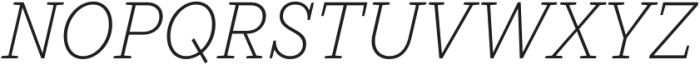 TT Rationalist ExtraLight Italic otf (200) Font UPPERCASE